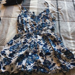 Adorable blue floral romper